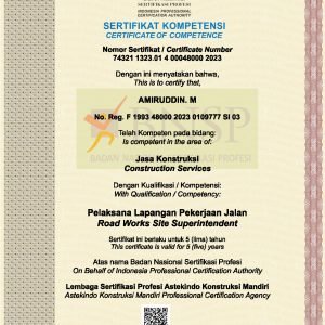 Pelaksana Lapangan Pekerjaan Jalan