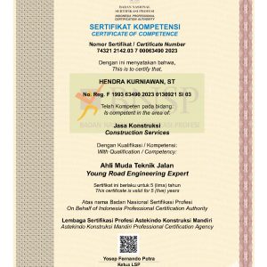 Ahli Muda Bidang Keahlian Teknik Jalan