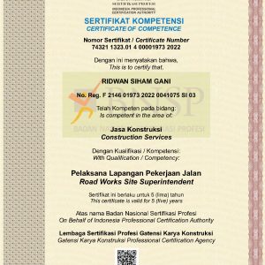 Pelaksana Lapangan Pekerjaan Jalan