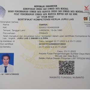 Juru LAS 3 SMAW 6 G Pipa