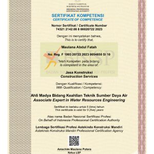 Ahli Madya Bidang Keahlian Teknik Sumber Daya Air