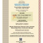 Manajer Pelaksanaan Pekerjaan Jalan/ Jembatan