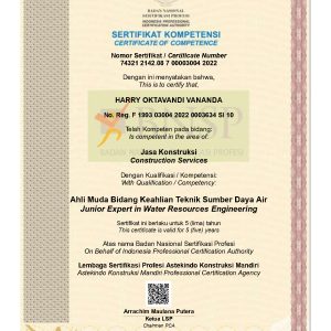 Ahli Muda Bidang Keahlian Teknik Sumber Daya Air