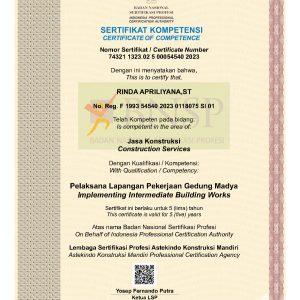 Pelaksana Lapangan Pekerjaan Gedung Madya