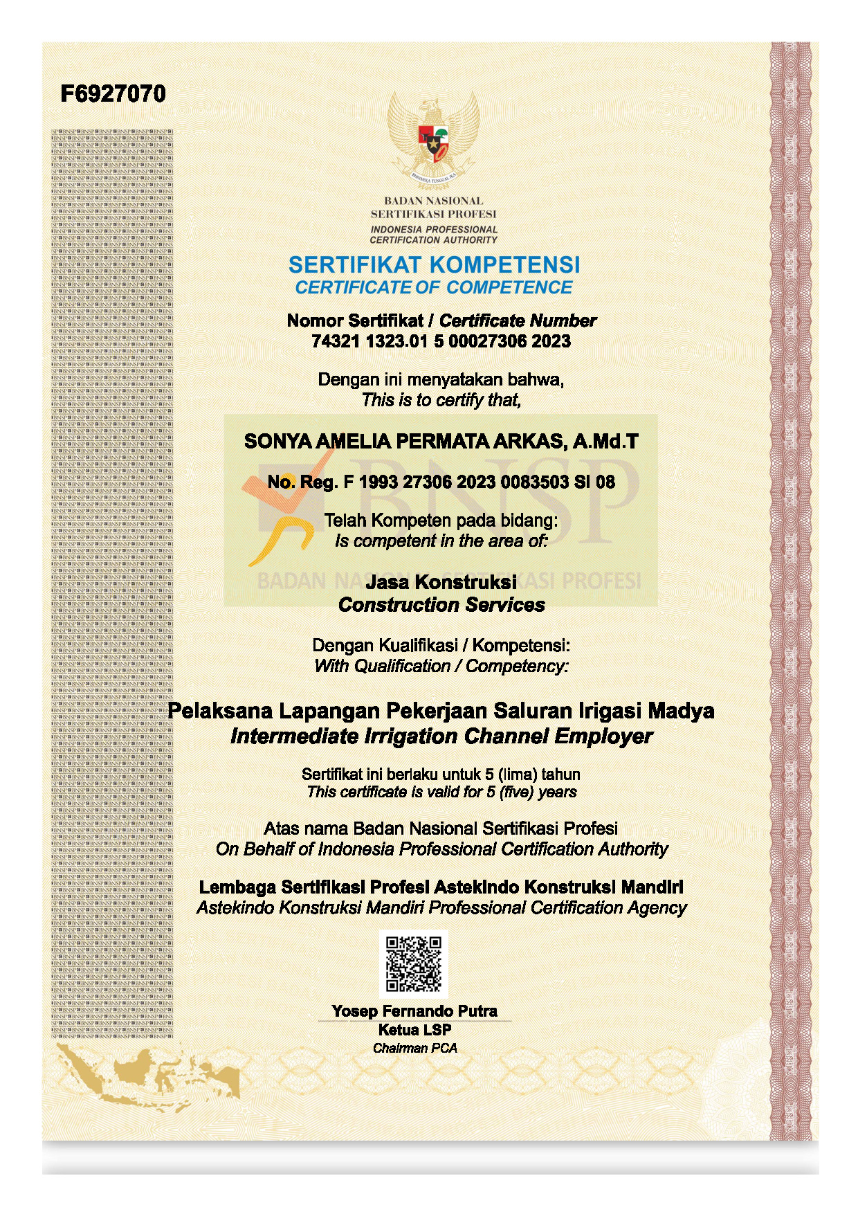 Paket Sewa SKK Pelaksana Saluran Irigasi & Petugas K3