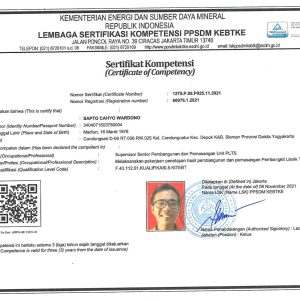 Supervisor Senior Pembangunan dan Pemasangan Unit PLTS