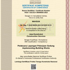 Pelaksana Lapangan Pekerjaan Gedung