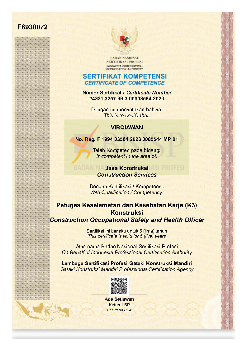 Paket SKK Pelaksana Gedung & Petugas K3